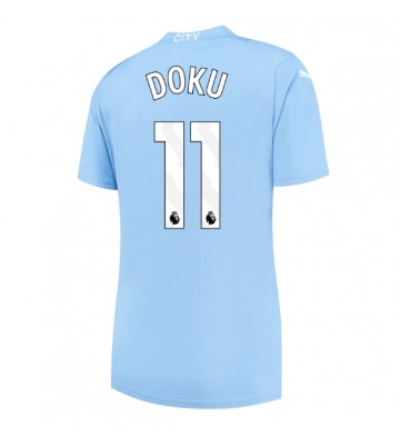 Manchester City Jeremy Doku #11 Kotipaita Naisten 2023-24 Lyhyet Hihat